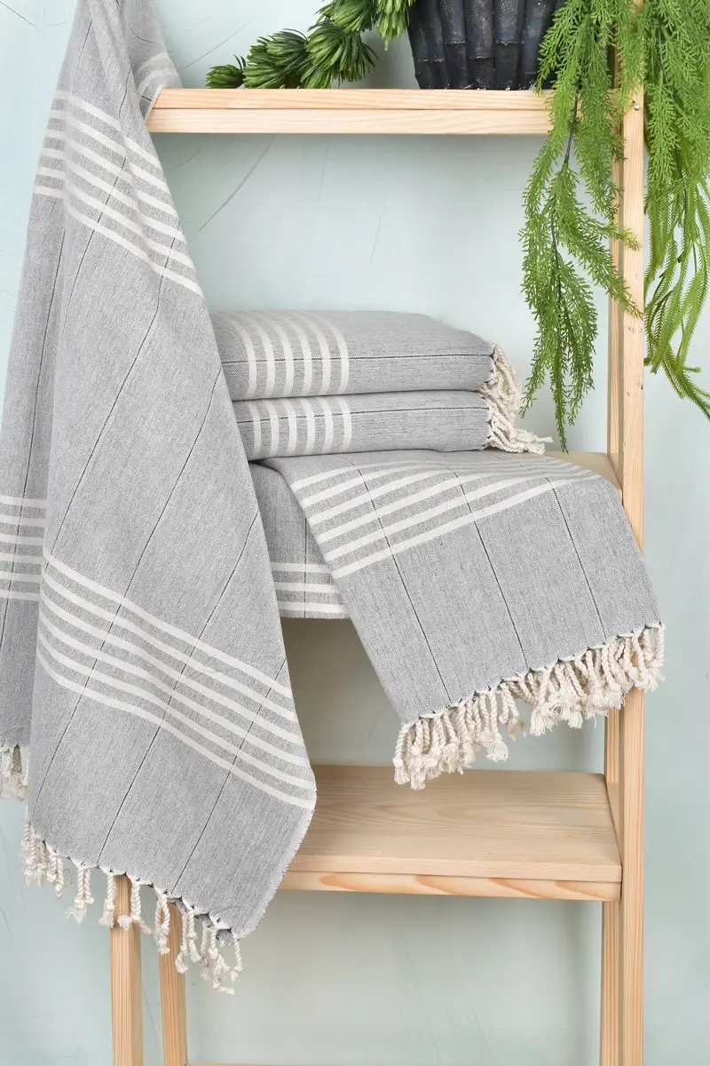 Best Friend Gift Ideas, Turkish towel, Bachelor Gifts, Florida Bachelorette Party Favors, 70x40 Cotton Striped Towel, Yoga Towel, Bridal Shower Gift - 6