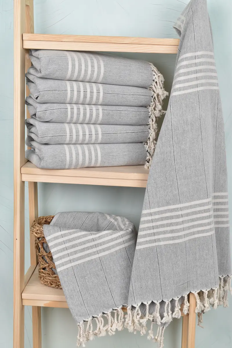 Best Friend Gift Ideas, Turkish towel, Bachelor Gifts, Florida Bachelorette Party Favors, 70x40 Cotton Striped Towel, Yoga Towel, Bridal Shower Gift - 3