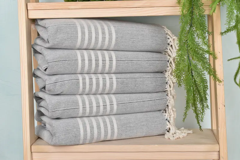 Best Friend Gift Ideas, Turkish towel, Bachelor Gifts, Florida Bachelorette Party Favors, 70x40 Cotton Striped Towel, Yoga Towel, Bridal Shower Gift - 1