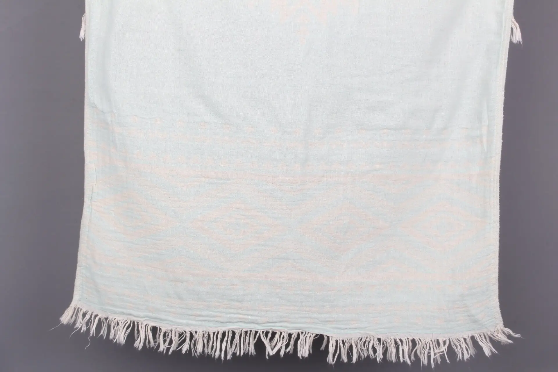 Hand Towel Customized Turkish Organic Cotton, Mint, 24x40 Inches - 1