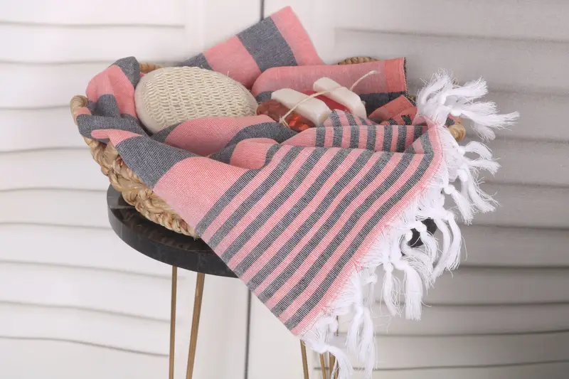 68x36 Cotton Striped Towel, Luxury towel, Gift For Best Friend, Personalized Gift, Sand-resistant Turkish towel for the beach, Turkish Towel Beach - 2