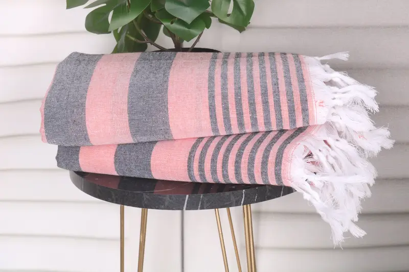 68x36 Cotton Striped Towel, Luxury towel, Gift For Best Friend, Personalized Gift, Sand-resistant Turkish towel for the beach, Turkish Towel Beach - 3