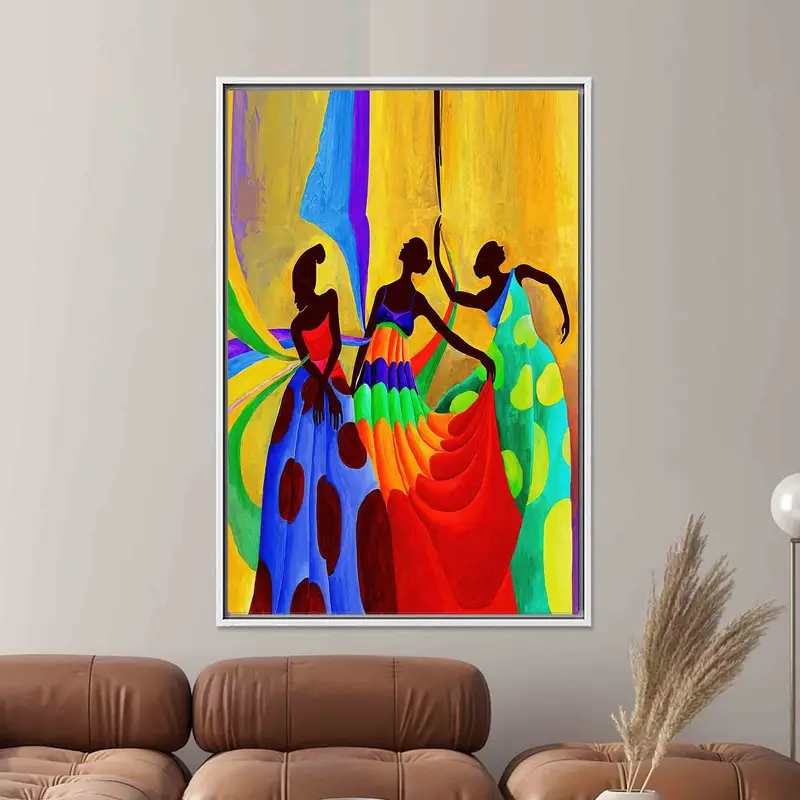 Canlı Afrikalı Dansçılar Kanvası: Kültür ve Sanatı Kutlayın