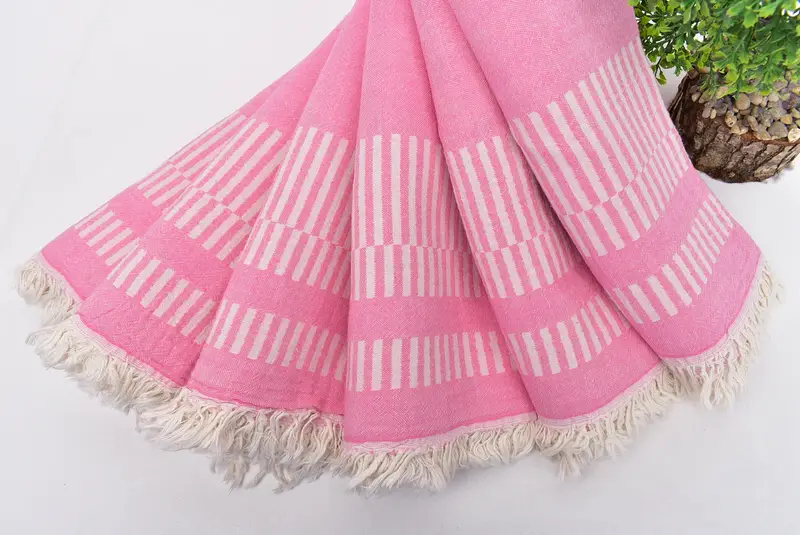 Peshtemal, 70x38 Cotton Fish Design Towel, Spa Towel, Custom Wedding Gifts, Bachelor Gifts, Girls Weekend Getaways Ideas, Lightweight Turkish towel - 5