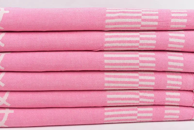 Peshtemal, 70x38 Cotton Fish Design Towel, Spa Towel, Custom Wedding Gifts, Bachelor Gifts, Girls Weekend Getaways Ideas, Lightweight Turkish towel - 3