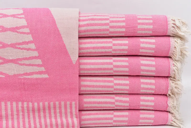 Peshtemal, 70x38 Cotton Fish Design Towel, Spa Towel, Custom Wedding Gifts, Bachelor Gifts, Girls Weekend Getaways Ideas, Lightweight Turkish towel - 2