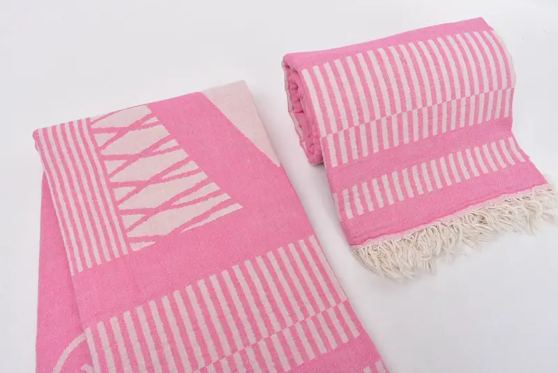 Peshtemal, 70x38 Cotton Fish Design Towel, Spa Towel, Custom Wedding Gifts, Bachelor Gifts, Girls Weekend Getaways Ideas, Lightweight Turkish towel - 8