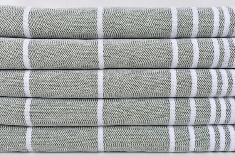 Bridesmaid Gifts, Personalized Gifts, Wedding Day Gift For Bride, Gym Towel, Organic Tea Towel, Turkish Towel Hand Towel, 38x18 Cotton Striped Towel - 2