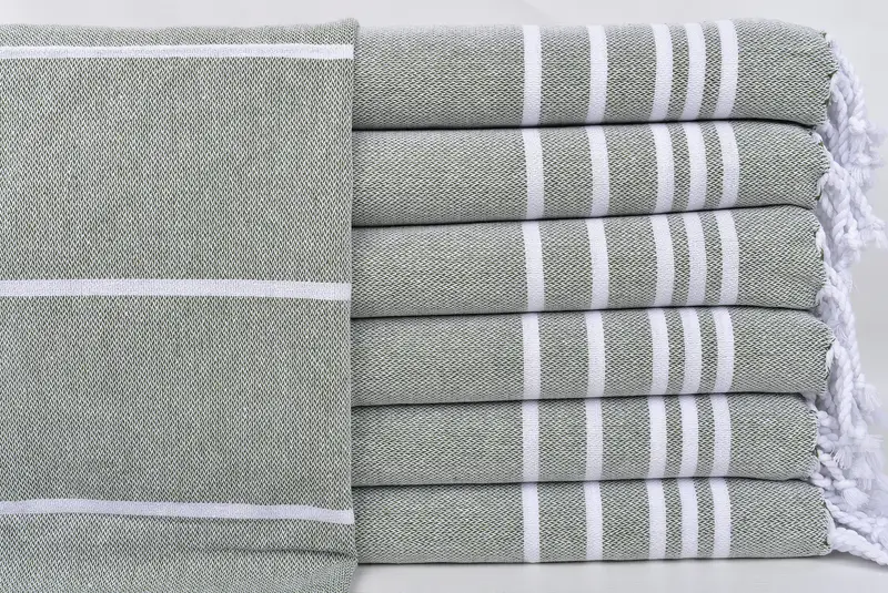 Bridesmaid Gifts, Personalized Gifts, Wedding Day Gift For Bride, Gym Towel, Organic Tea Towel, Turkish Towel Hand Towel, 38x18 Cotton Striped Towel - 1