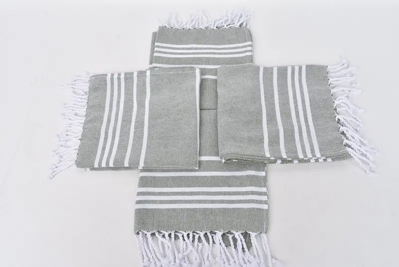 Bridesmaid Gifts, Personalized Gifts, Wedding Day Gift For Bride, Gym Towel, Organic Tea Towel, Turkish Towel Hand Towel, 38x18 Cotton Striped Towel - 6