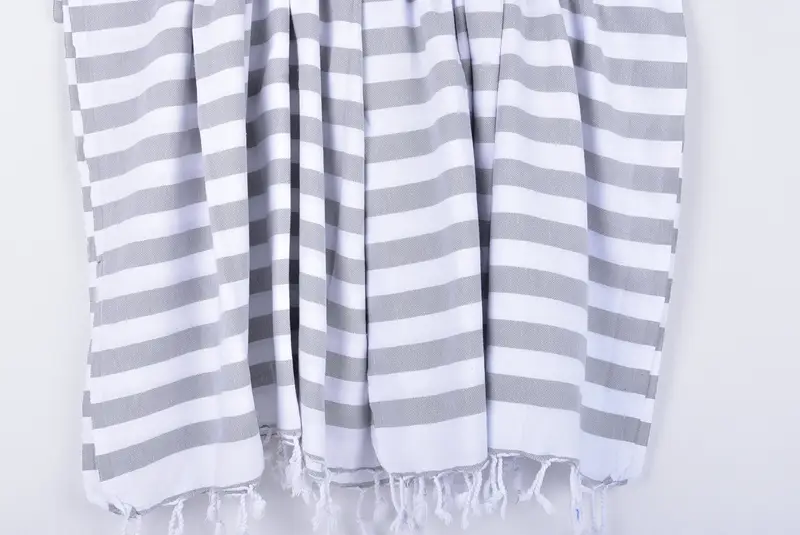 Handmade Gift, Unique Wedding Gift, 64x40 Cotton Striped Towel, Quick-Dry Beach Towel, Birthday Gift, Organic Turkish towel, Summer Towel, Spa Towel - 8