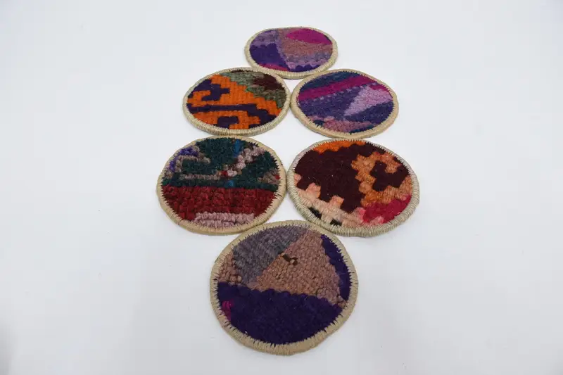 Stylish Pink and Orange Coaster, Durable and Vibrant Coaster