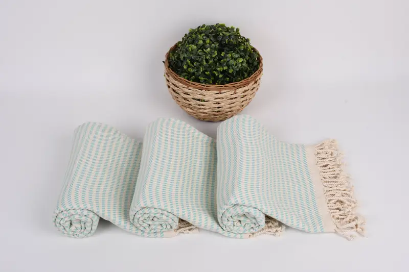 70x40 Cotton Polka Dot Towel, Bathroom Towel, Turkish bath towel, Embroidered Towel, Handwoven Turkish Towel, Wedding Towel, Sand-free towel - 8
