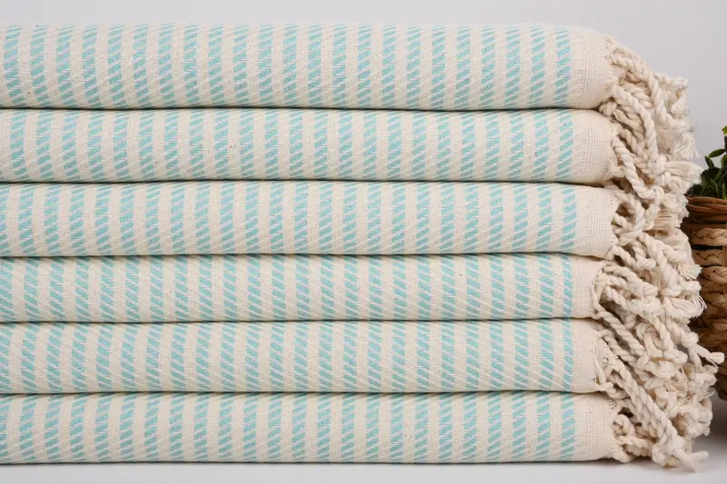 70x40 Cotton Polka Dot Towel, Bathroom Towel, Turkish bath towel, Embroidered Towel, Handwoven Turkish Towel, Wedding Towel, Sand-free towel - 2