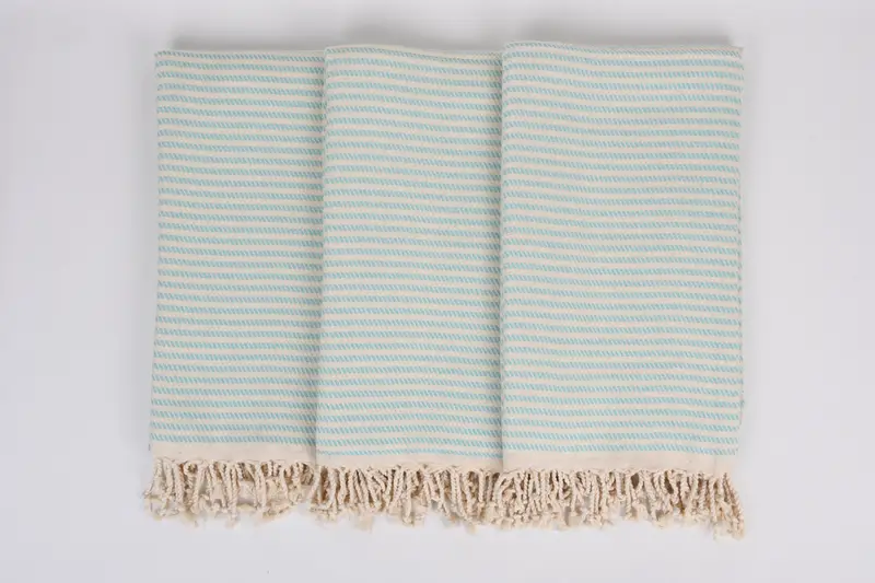 70x40 Cotton Polka Dot Towel, Bathroom Towel, Turkish bath towel, Embroidered Towel, Handwoven Turkish Towel, Wedding Towel, Sand-free towel - 7