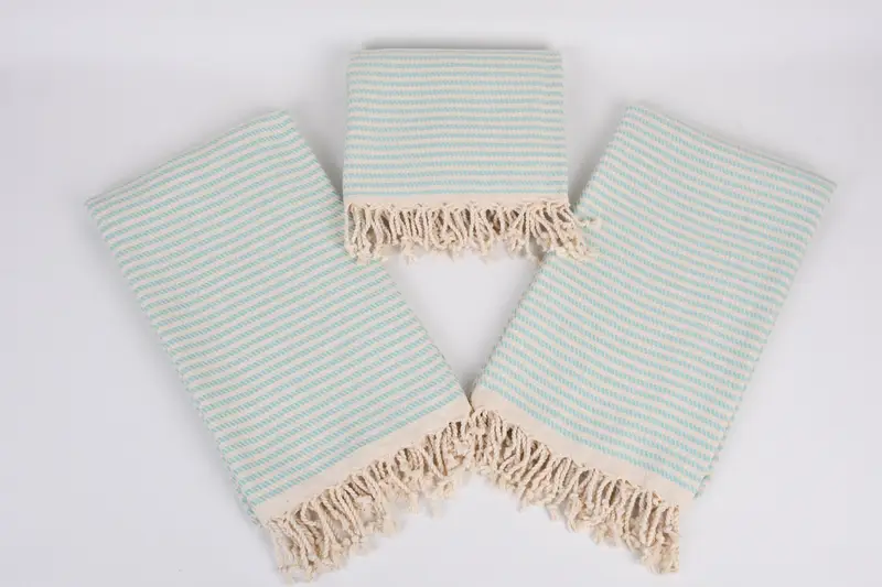70x40 Cotton Polka Dot Towel, Bathroom Towel, Turkish bath towel, Embroidered Towel, Handwoven Turkish Towel, Wedding Towel, Sand-free towel - 6