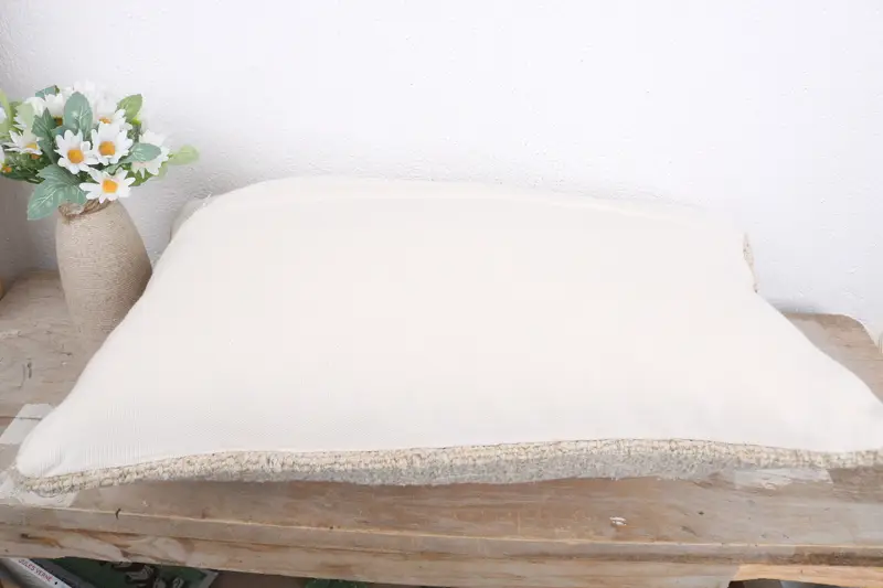 Vintage Kilim Pillow, Cushion Case, Ethnic Throw Pillow Cover, Kilim Pillow Cover, Gift Pillow, Bohemian Cushion Pillow, 12x20 White Cushion - 7