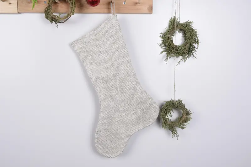 Şenlikli Noel Süsleri Deseni, 19 İnç Noel Çorabı