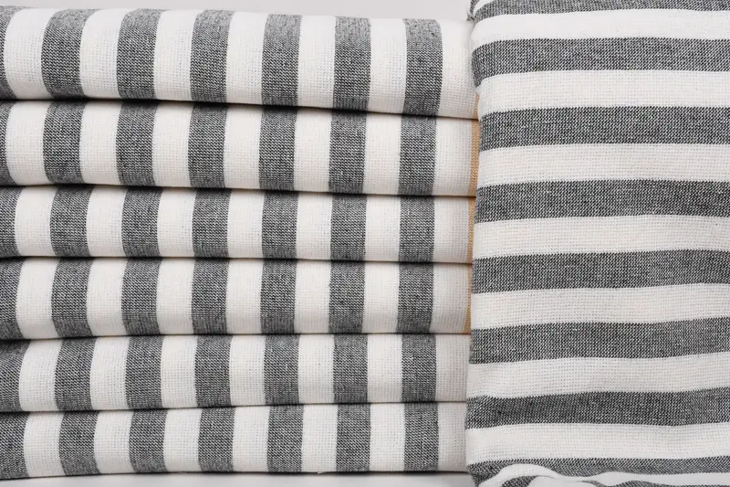 Valentines Gift, Luxury towel, Bridesmaid Gift, 68x40 Cotton Striped Terry Towel, Absorbent Turkish peshtemal towel for beach use, Wedding Favors - 1