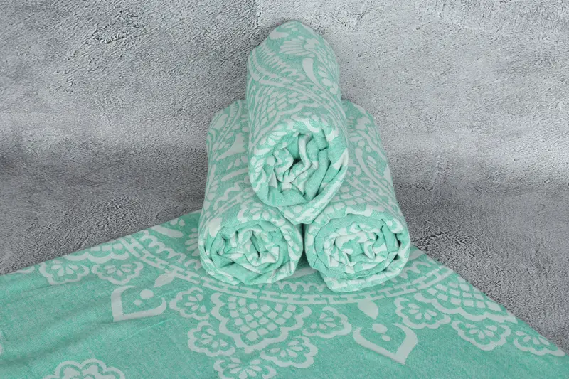 Grandma Gift, Spa Towel, Quick-dry peshtemal, Bridesmaid Gift Towel, Gift For Her, 74x36 Cotton Floral Patterned Towel, Custom Name Towel - 8