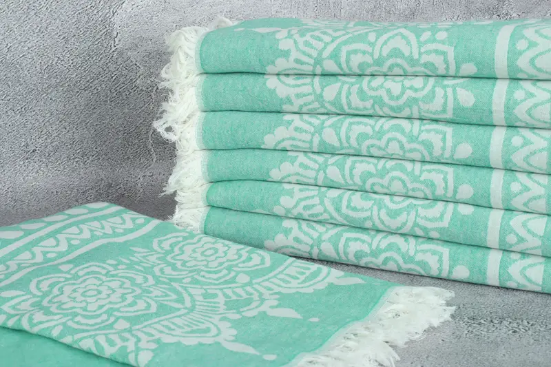 Grandma Gift, Spa Towel, Quick-dry peshtemal, Bridesmaid Gift Towel, Gift For Her, 74x36 Cotton Floral Patterned Towel, Custom Name Towel - 3