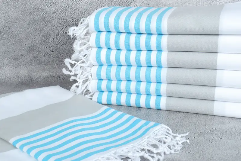 Beach Bachelorette Party Decorations, Wedding Day Gift For Bride, 70x40 Cotton Striped Towel, Beach towel, Home Decor Gifts, Quick-dry peshtemal - 2