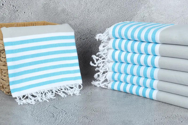Beach Bachelorette Party Decorations, Wedding Day Gift For Bride, 70x40 Cotton Striped Towel, Beach towel, Home Decor Gifts, Quick-dry peshtemal - 3