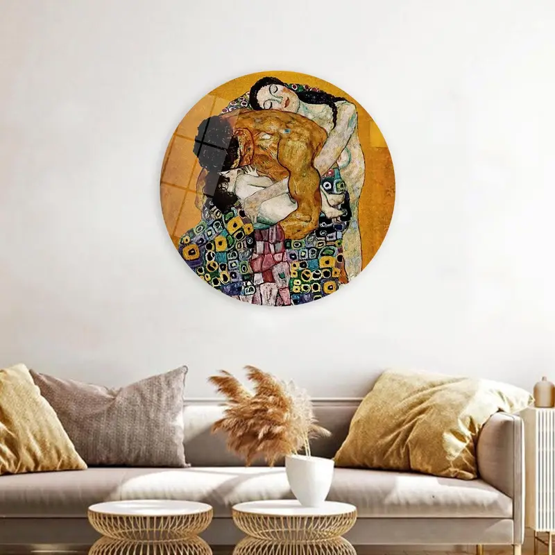 Gustav Klimts Jugendstil-Leinwanddruck „Die Familie“.