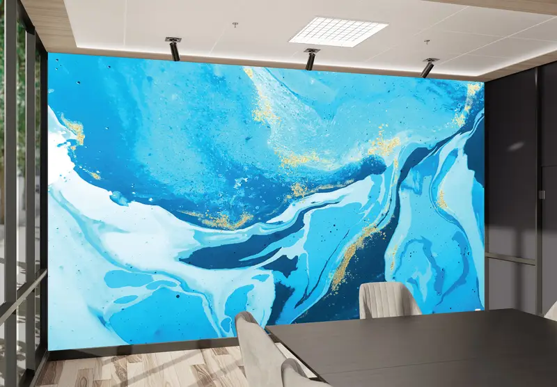 Zarif Baskılı Duvar Kağıdı: Modern Mermer, Pırıltılı, Soyut Tasarım