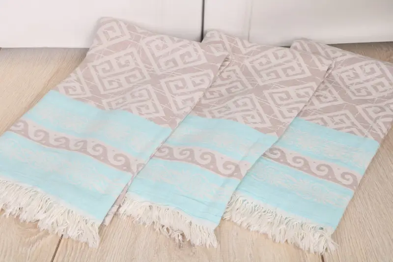70x36 Cotton Geometric Towel, Yoga Towel, Fouta towel, Bachelorette Party Gifts, Gift For Bride, Spa Towel, Bachelor Gifts, Girl Trip Party Favor - 7