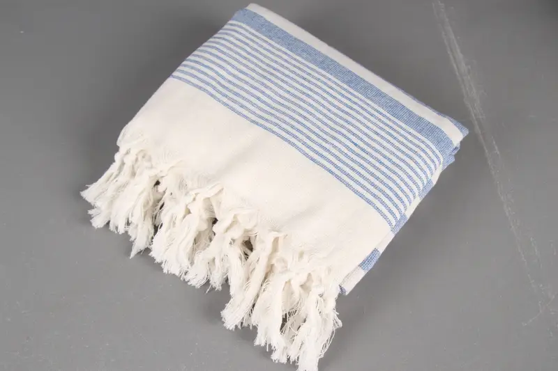 Eco-friendly Turkish peshtemal towel, Bridesmaid Gifts Personalized, Luxury towel, Bridal Shower Gift, 68x40 Cotton Striped Terry Towel, Thin towel - 6