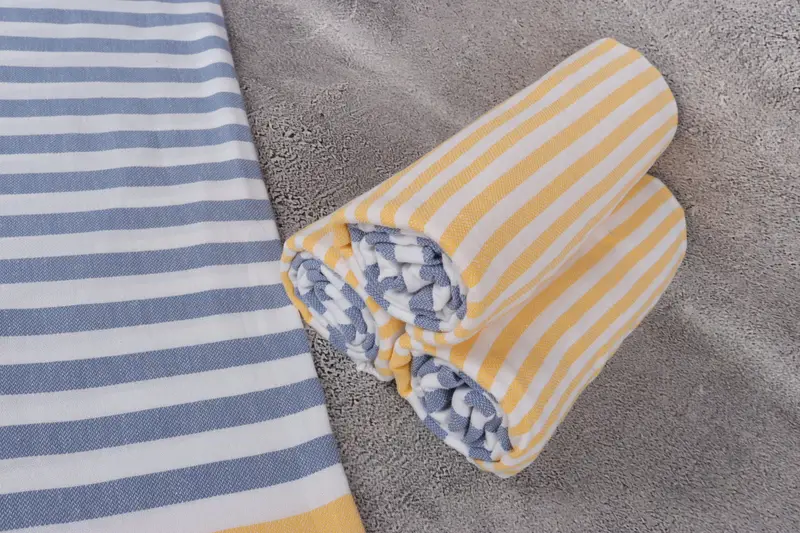 Turkish Towel USA, Quick-Dry Beach Towel, Turkish Beach Towel Bulk, Wedding Gift, Yoga Towel, 68x36 Cotton Striped Towel, Wedding Day Gift For Bride - 8