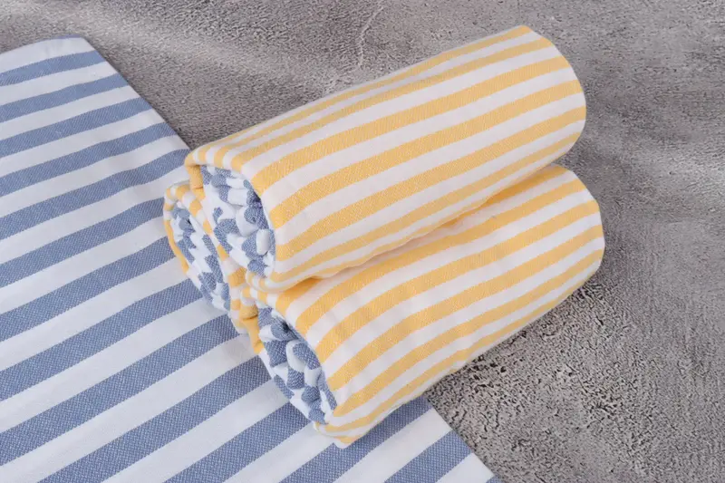 Turkish Towel USA, Quick-Dry Beach Towel, Turkish Beach Towel Bulk, Wedding Gift, Yoga Towel, 68x36 Cotton Striped Towel, Wedding Day Gift For Bride - 7