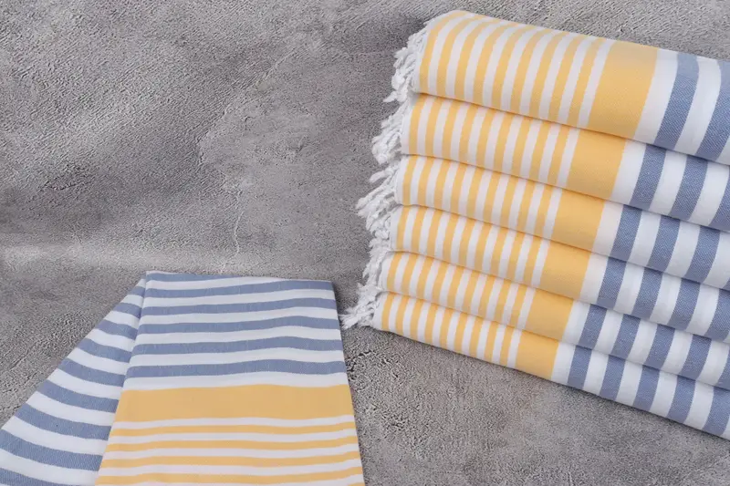 Turkish Towel USA, Quick-Dry Beach Towel, Turkish Beach Towel Bulk, Wedding Gift, Yoga Towel, 68x36 Cotton Striped Towel, Wedding Day Gift For Bride - 2