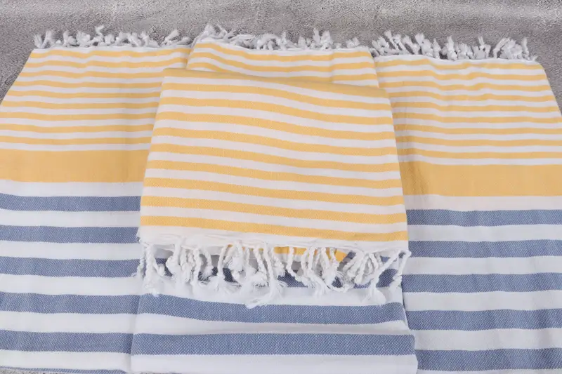Turkish Towel USA, Quick-Dry Beach Towel, Turkish Beach Towel Bulk, Wedding Gift, Yoga Towel, 68x36 Cotton Striped Towel, Wedding Day Gift For Bride - 4