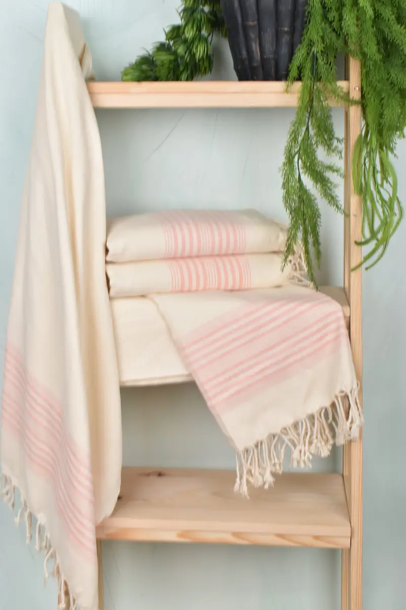 Bachelorette Party Gift, 80x40 Linen Striped Towel, Kids Beach Towel, Bachelorette Party Gifts Bridesmaids, Best Beach Towel, Bridal Party Gifts - 5