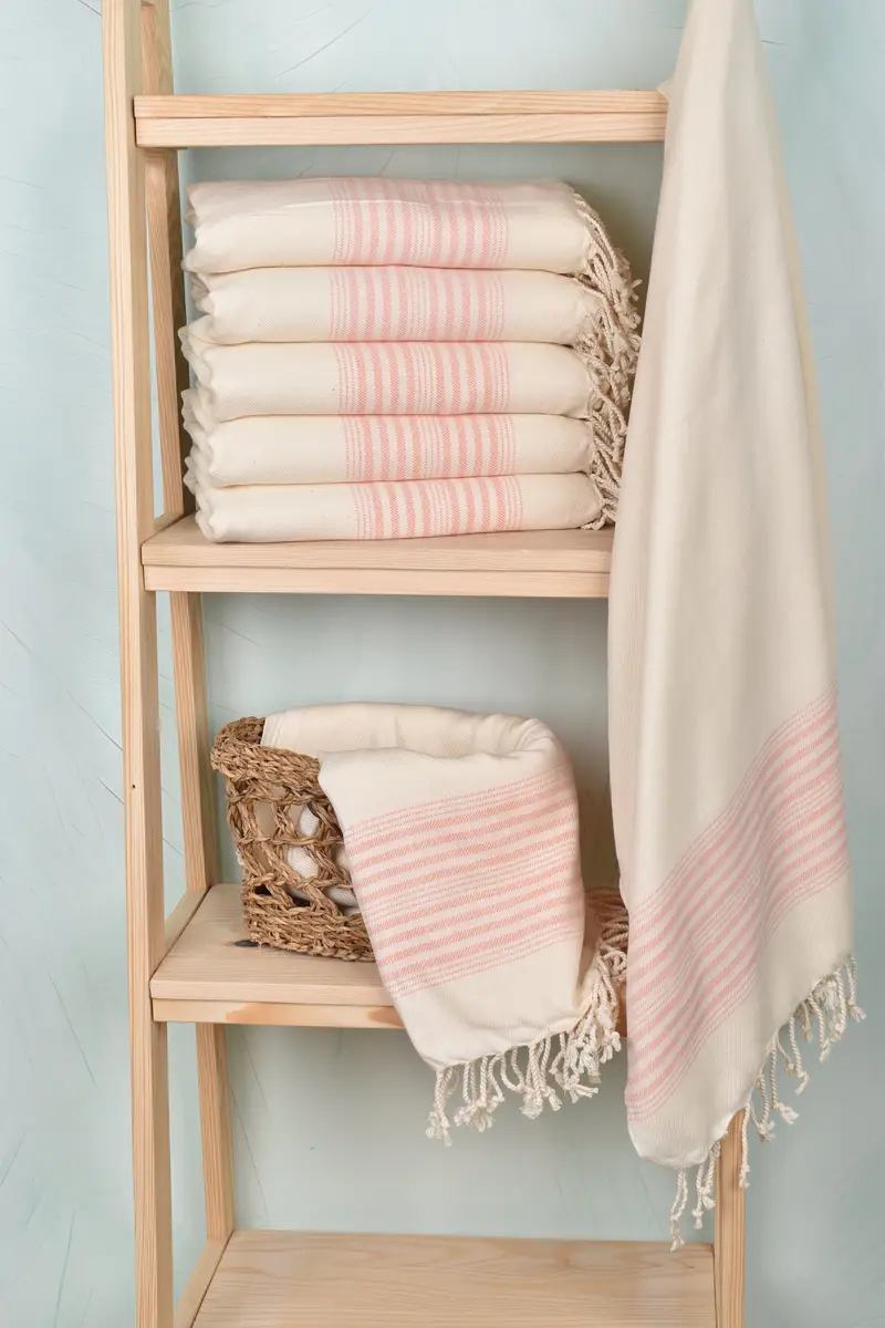 Bachelorette Party Gift, 80x40 Linen Striped Towel, Kids Beach Towel, Bachelorette Party Gifts Bridesmaids, Best Beach Towel, Bridal Party Gifts - 2