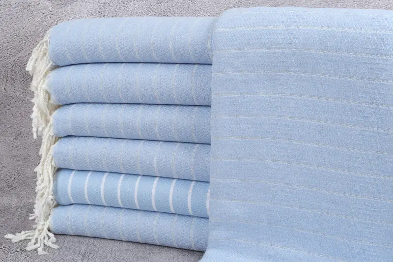 Sand-resistant towel, Cotton towel, 70x40 Cotton Striped Towel, Wedding Gift, Turkish Towel Beach Towel, Baby Boy Gift, Custom Turkish Towel - 1