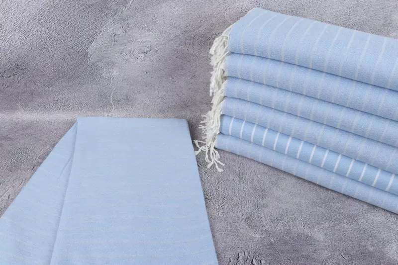 Sand-resistant towel, Cotton towel, 70x40 Cotton Striped Towel, Wedding Gift, Turkish Towel Beach Towel, Baby Boy Gift, Custom Turkish Towel - 2