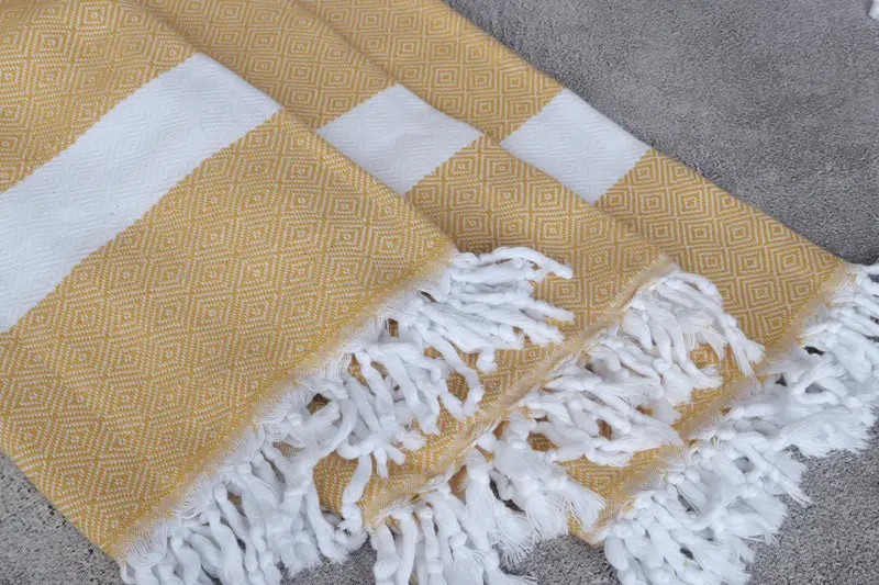 70x40 Cotton Diamond Towel, Beach Towel Bulk, Housewarming Gift, Bridesmaid Gift Towel, Bachelorette Towel, Monogrammed Beach Towel, Unique Gift - 5