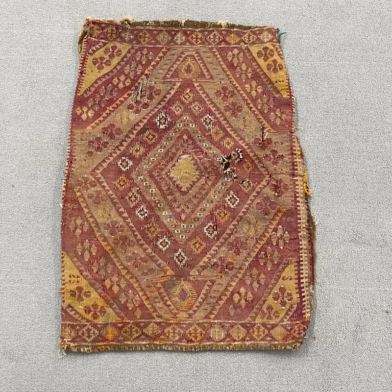 パープル カモフラージュ ラグ、1.7x2.6 フィート ベージュ アクセント