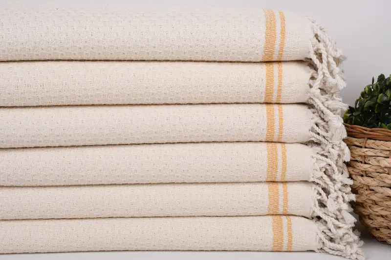 Travel Towel, Unique Wedding Gift, Best Friend Gift, Sand-free towel, Kids Beach Towel, Birthday Gift, 68x36 Cotton Striped Towel, Wedding Gift - 2