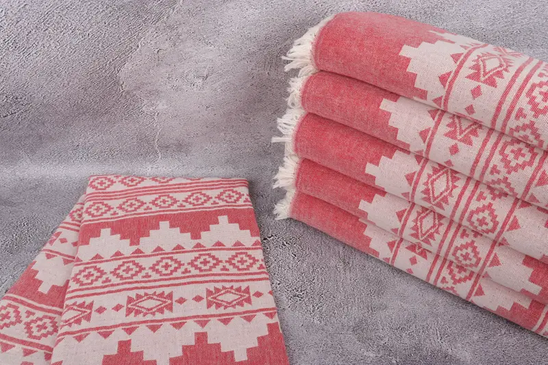 Bridesmaid Gifts, Wedding Gift, 70x36 Cotton Aztec Towel, Beach Towel Gift, Soft organic Turkish peshtemal for luxury spa use, Customized Towels - 2