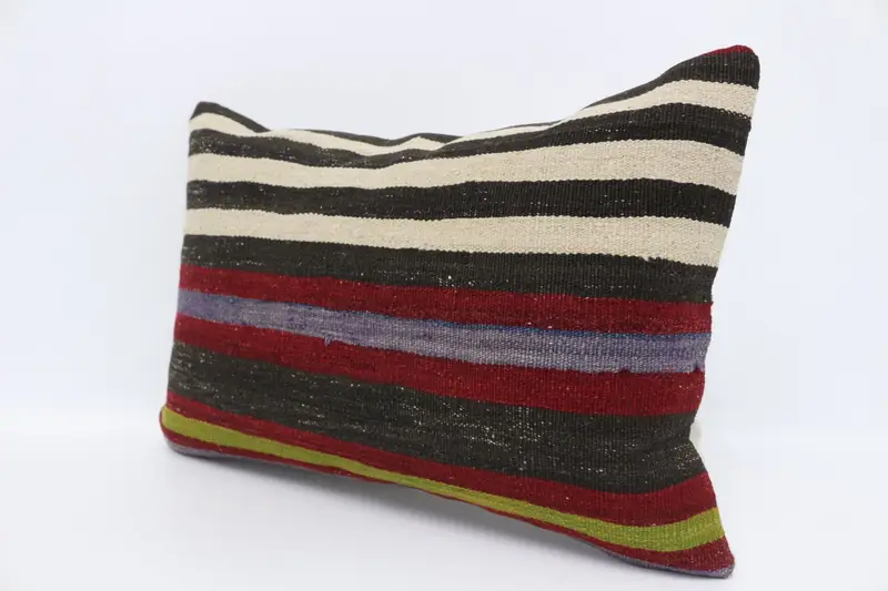 Turkish Bench Cushion, Pet Pillow Case, Home Decor Pillow, Cushion, 16x24 Red Pillow Sham, Kilim Pillow Cover, Turkish Kilim Pillow - 4