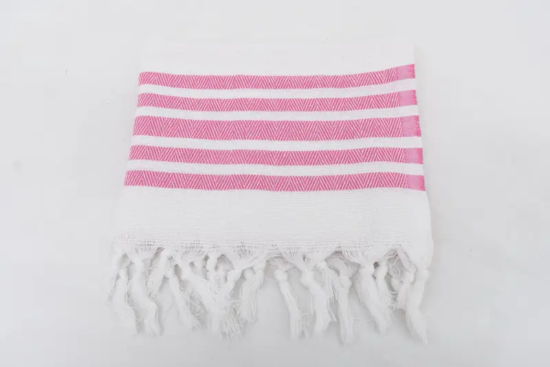 36x24 Cotton Herringbone Towel, Monogram Hand Towel, Beach Theme Wedding Gift, Travel Towel, Wedding Gift, Personalized Gifts, Gift For Bride - 4