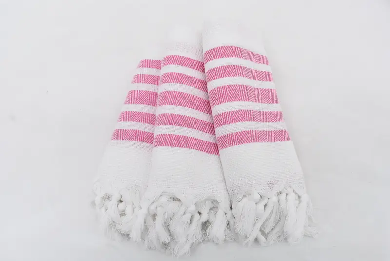 36x24 Cotton Herringbone Towel, Monogram Hand Towel, Beach Theme Wedding Gift, Travel Towel, Wedding Gift, Personalized Gifts, Gift For Bride - 3
