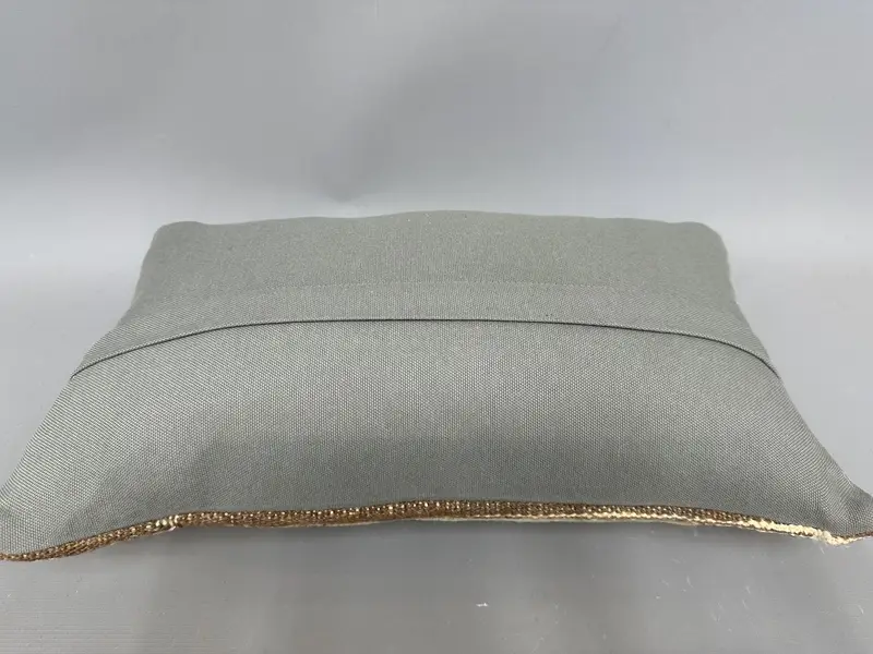 Cushion Cover, Handmade Kilim Cushion, Decorative Bolster Pillow, Vintage Kilim Pillow, Boho Pillow, Handmade Throw Pillow Cover, 12x20 Beige Pillow - 7
