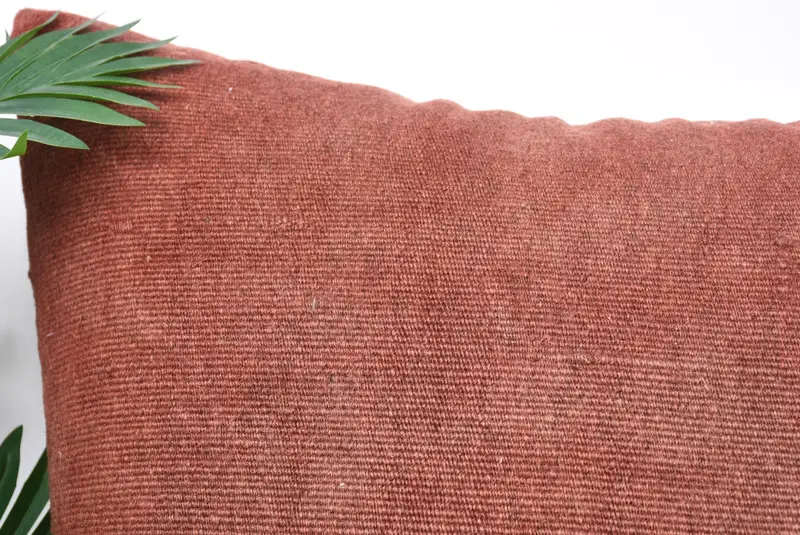 Auténtica cubierta de cojín, almohada de decoración del hogar, almohada de kilim vintage, farsa de almohada roja 24x24, almohada boho, cubierta de cojín, almohada interior - 2