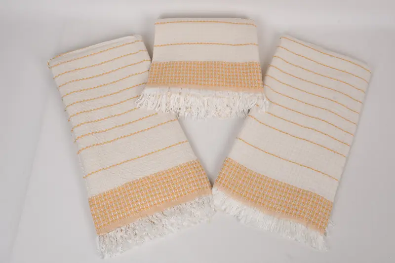 Turkish fouta towel for outdoor use, 70x40 Cotton Waffle Towel, Home Decor Towel, Custom Wedding Gifts, Custom Beach Towel, Best Beach Towel - 6