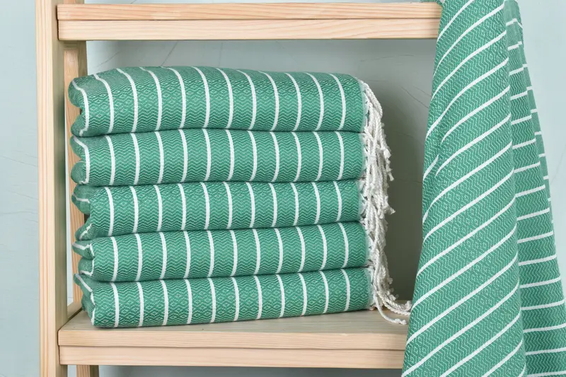 Housewarming Gift, Fouta towel, Bachelorette Party Gifts Bridesmaids, Bridesmaid Gifts Personalized, 70x40 Cotton Striped Towel, Personalized Gift - 2